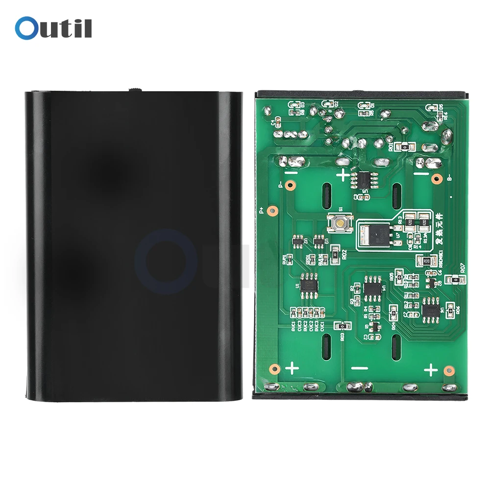 DC 12V Output 3 x 18650 Battery Box with DC Wire UPS Non-welding DIY Power Bank Box DC Battery Holder for LED Light WiFi Router