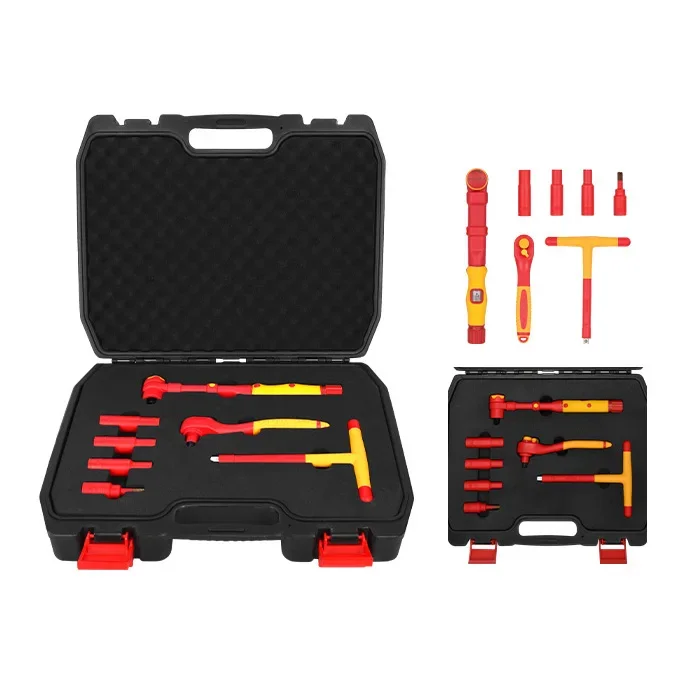 1000V Vde Insulation Socket Wrench Set Electrician Tool Set For Electric Vehicle Maintenance Vde Insulate Socket Tool