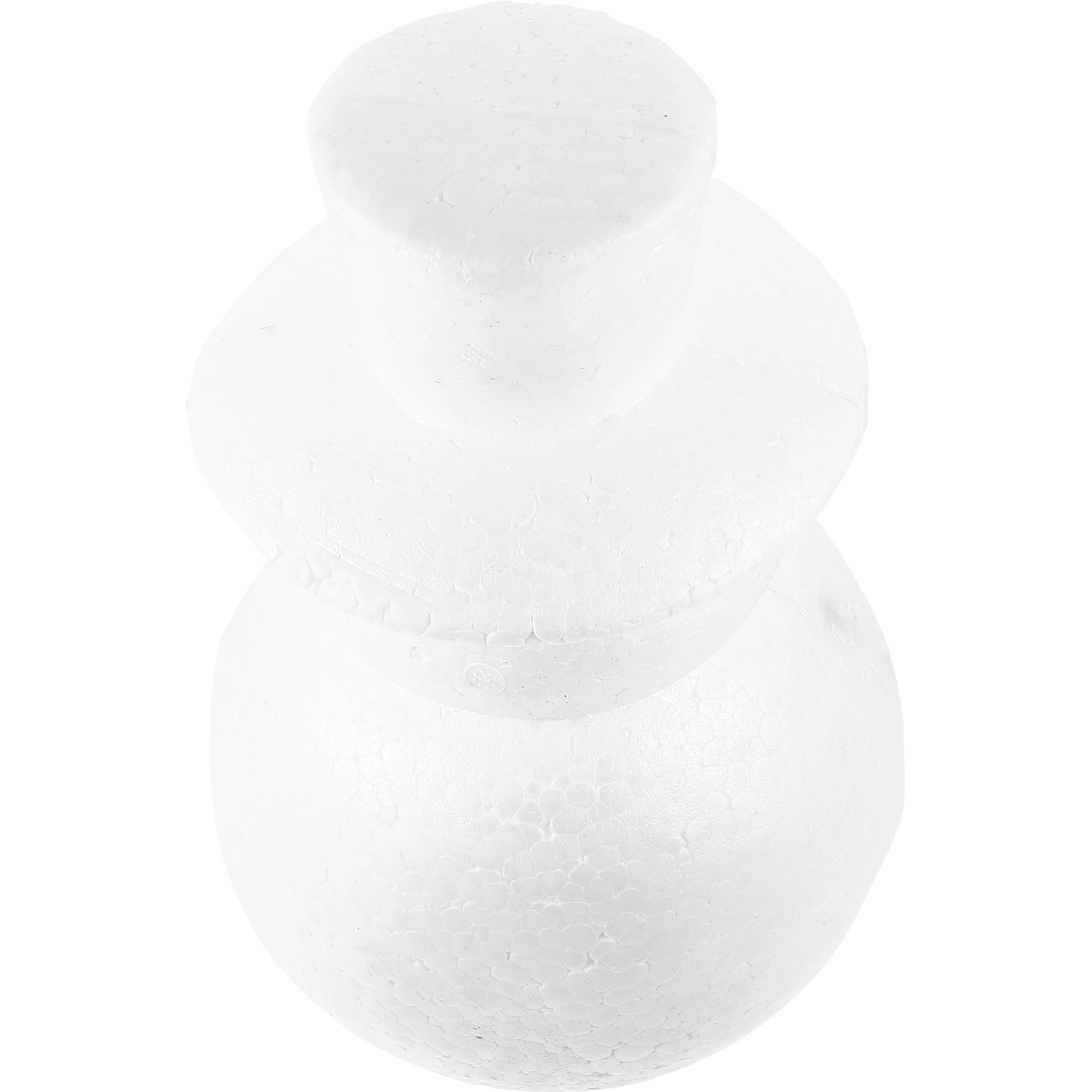 

Christmas DIY Snowman Mold Polystyrene Foam Double Ball Hat Design Xmas Craft Supplies Snowman Decor for Home Party Decoration