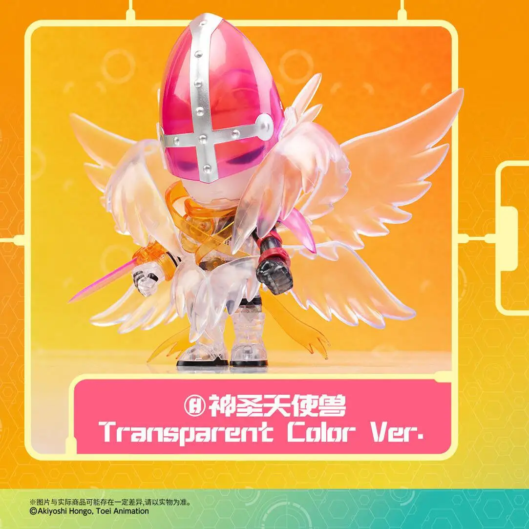 Modelo de ensamblaje de plástico genuino Plabako Digimon, caja ciega, juguetes para coleccionar, regalo, ensamblaje de dibujos animados, estatuilla de Tiranosaurio Rex de batalla