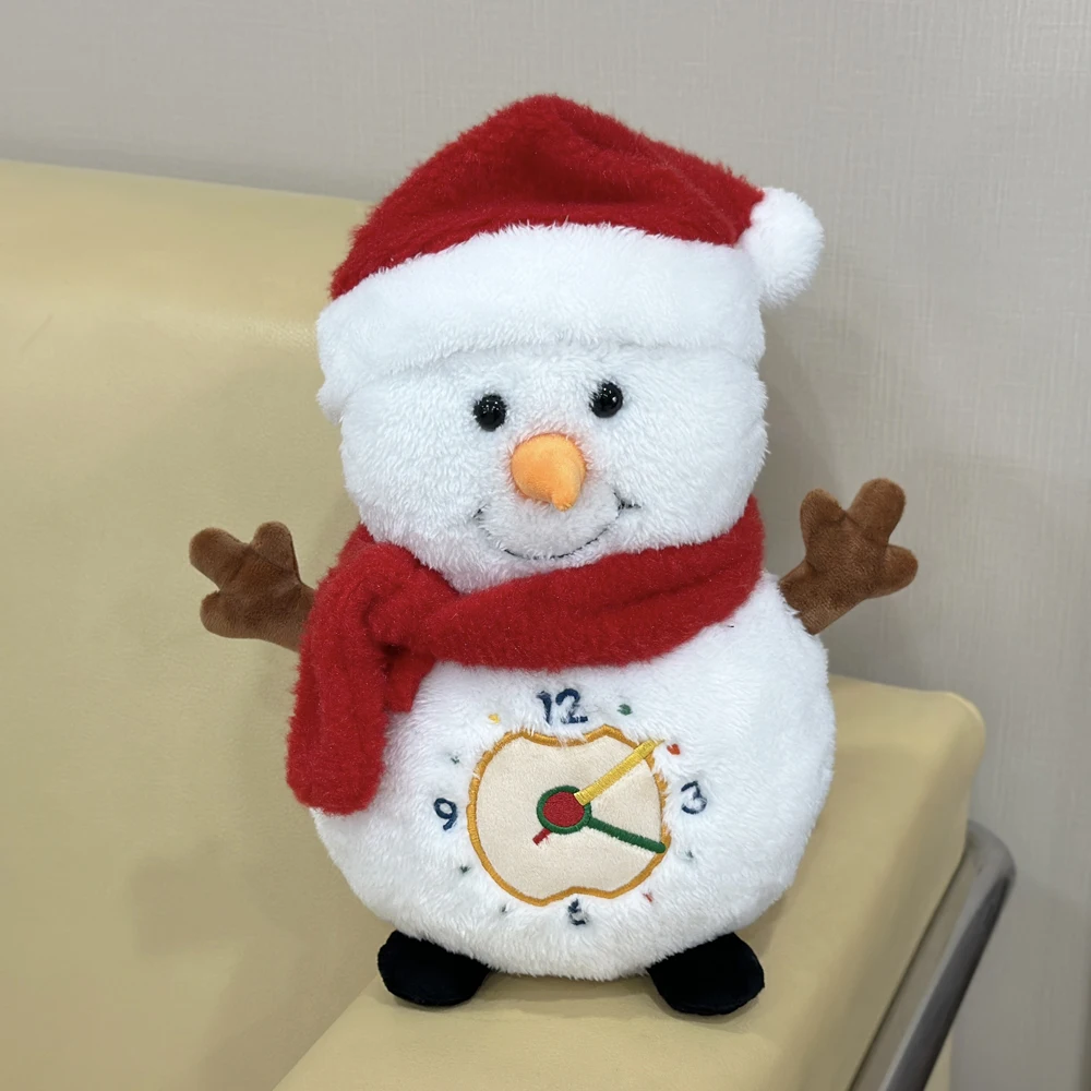 Reloj colgante de muñeco de nieve, reloj de pared electrónico de Navidad para el hogar, sala de estar, dormitorio, decoración de escritorio, alarma de diseño de Papá Noel