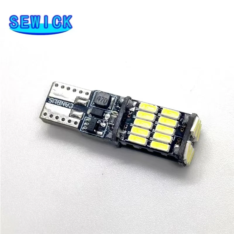 100szt T10 w5w 194 501 canbus 4014 oświetlenie wnętrza samochodu bez błędów T10 26SMD led Światła przyrządów żarówka lampa kopułkowa 12V