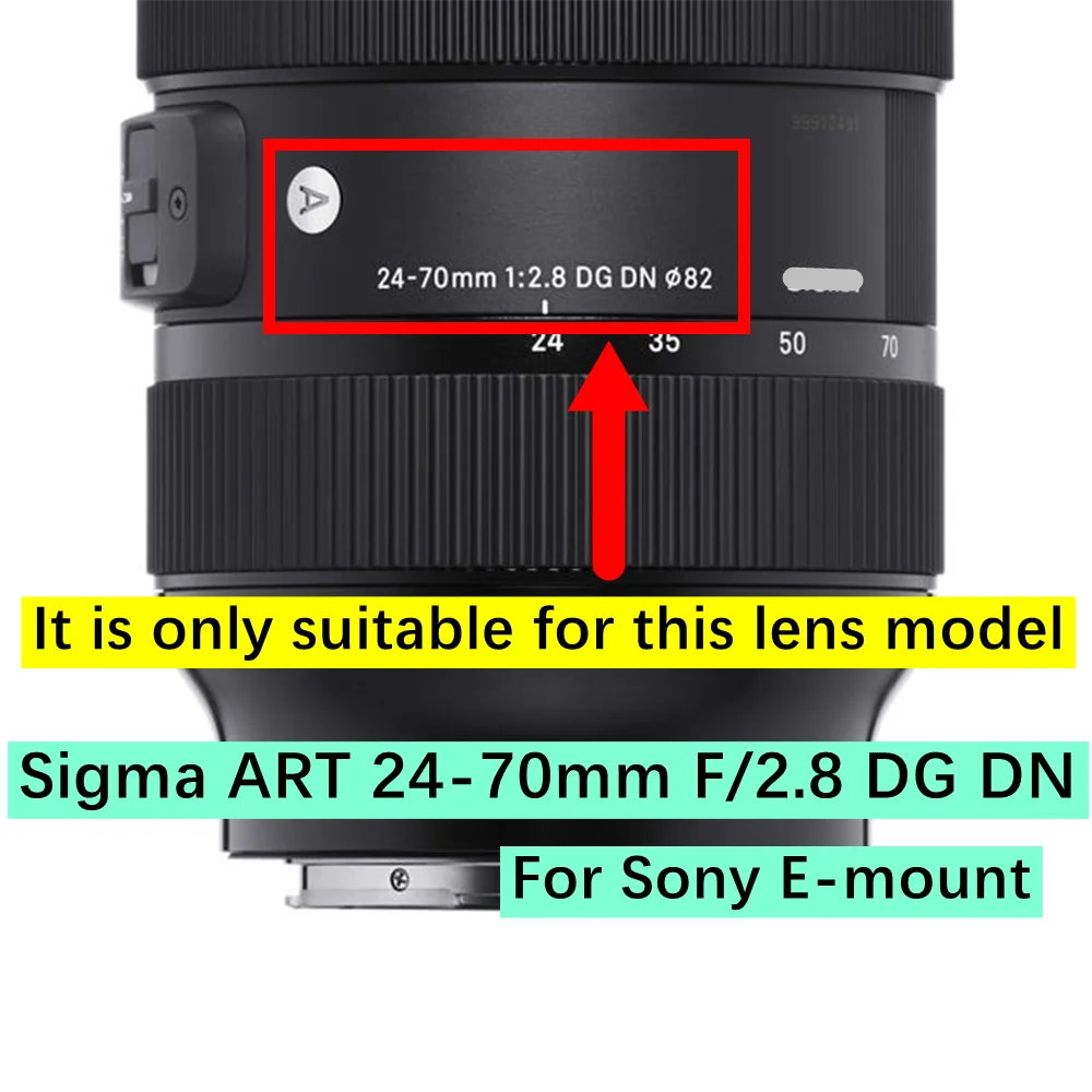 YENI Sigma ART 24-70mm F2.8 DG DN Lens Ön Filtre Halkası UV Sabit
