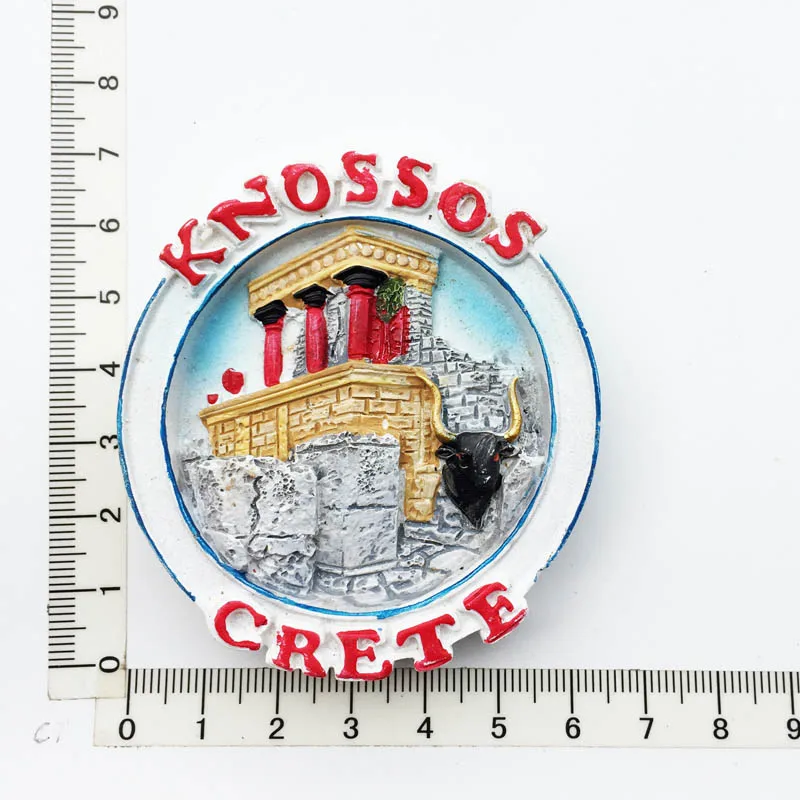 

Personalized Greek Tourism Souvenir Fridge Magnet Cultural Landscape Resin Decoration Message Sticker Crafts