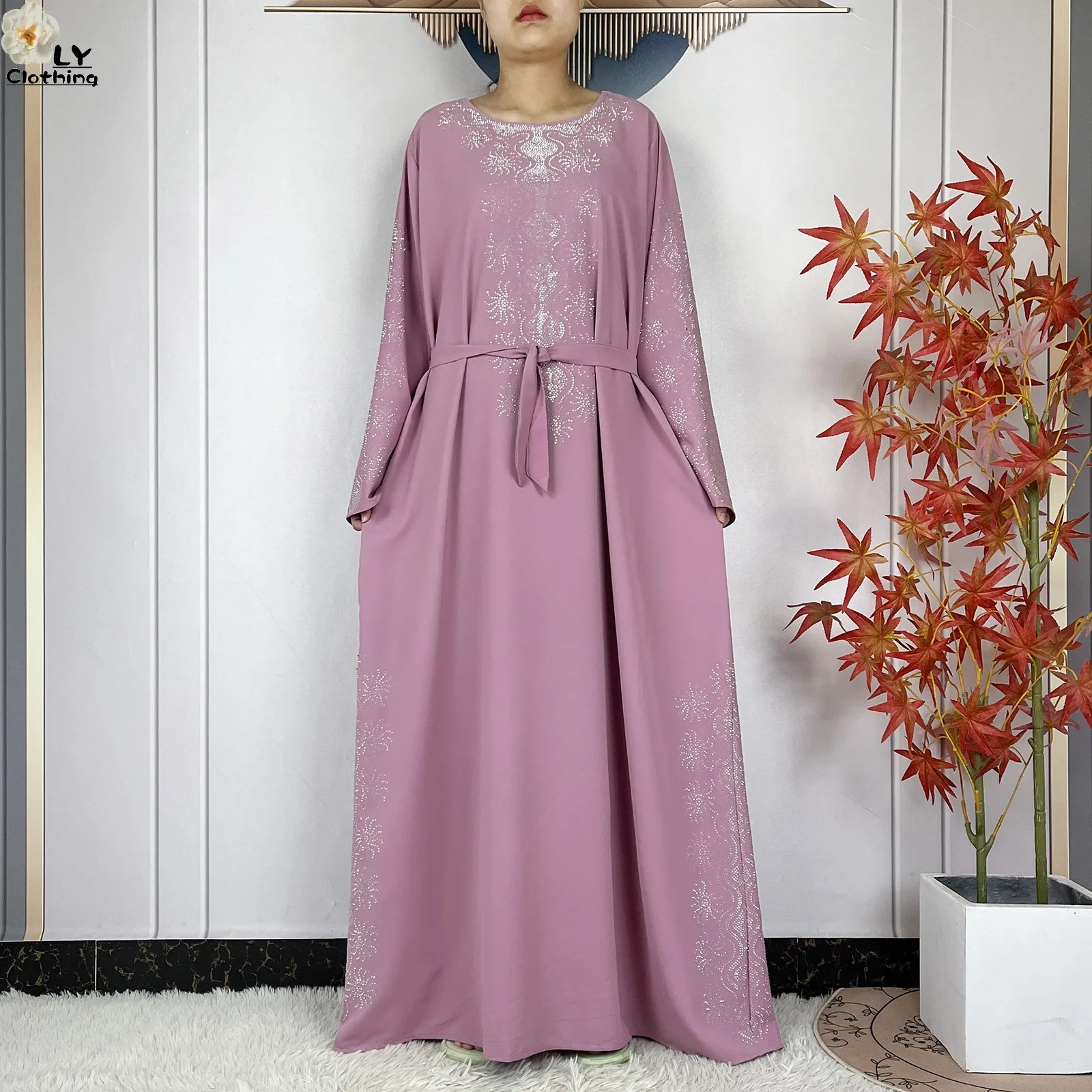 2025 frauen Elegante Party Kleid Dubai Outfits Langarm Frauen Dashiki Muslimische Frauen Lose Chiffon Komfort Stoff Afrikanische Abaya