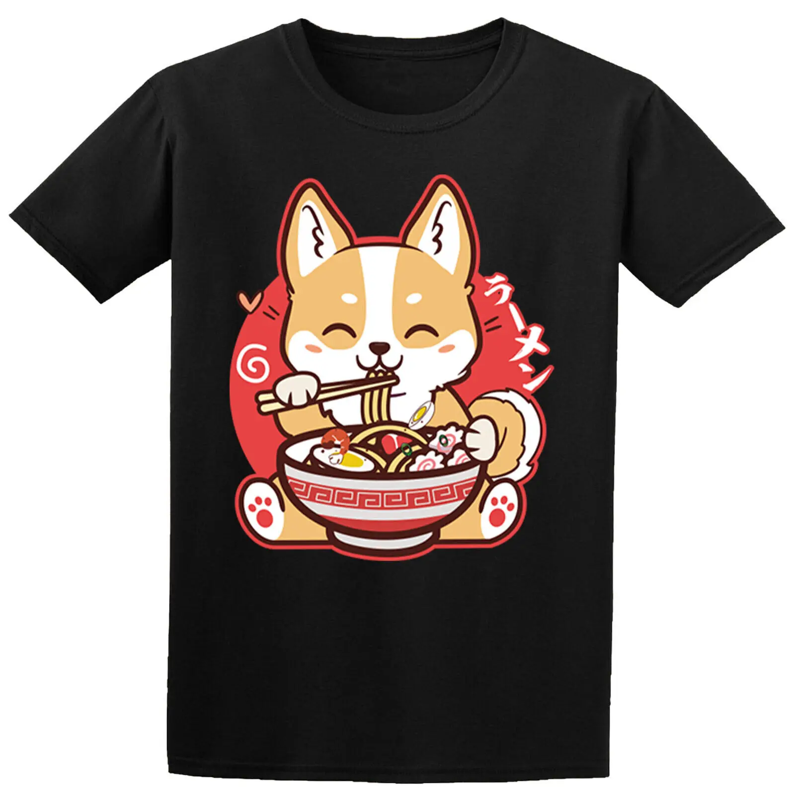 

Kawaii corgi eats ramen Boys Girls Teen Kids T shirts #D #P1 #PR