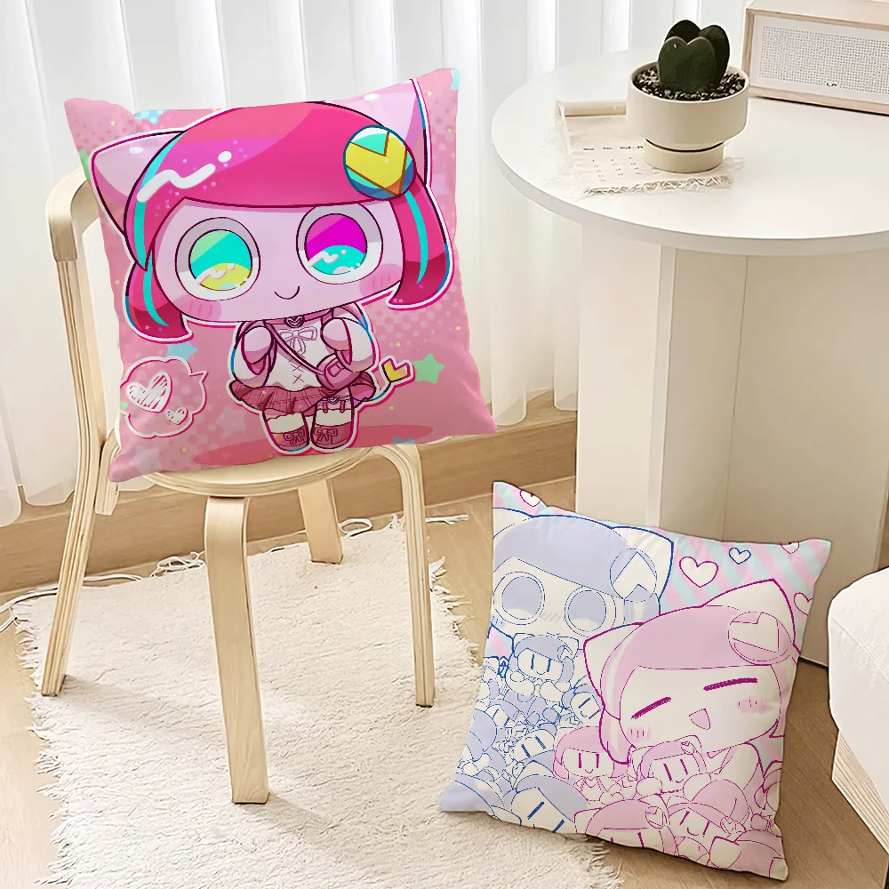 Cute P-Pepoyo Artist Producer Kawaii Music For Bedroom Car Coffee Shop Room Soft and Living Room Sofa Decorative Pillow Case