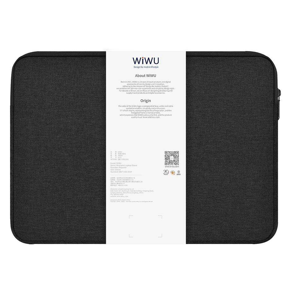 WiWU Laptop Sleeve for MacBook Air 15.3 13.6 M3 M2 Waterproof Notebook Bag for MacBook Pro 16.2 14.2 M3 M2 Case for MacBook Air