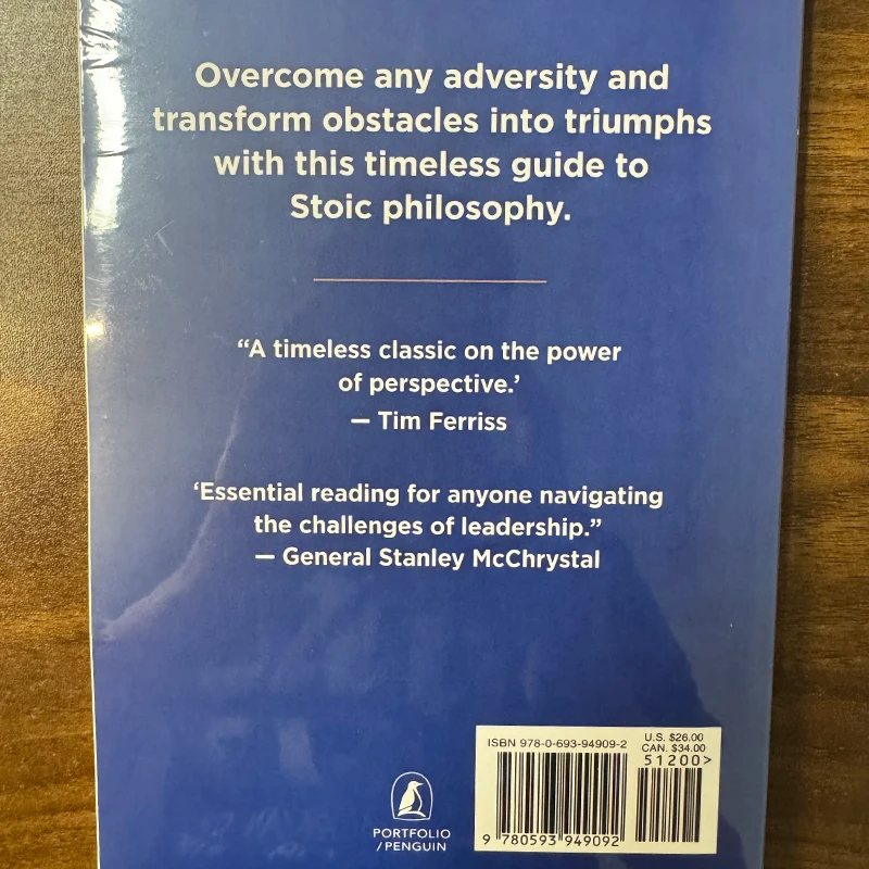 The Obstacle Is the Way Ryan Holiday Turn Adversity to Advantage Stoicism Self Help Inspirational Book for Leaders