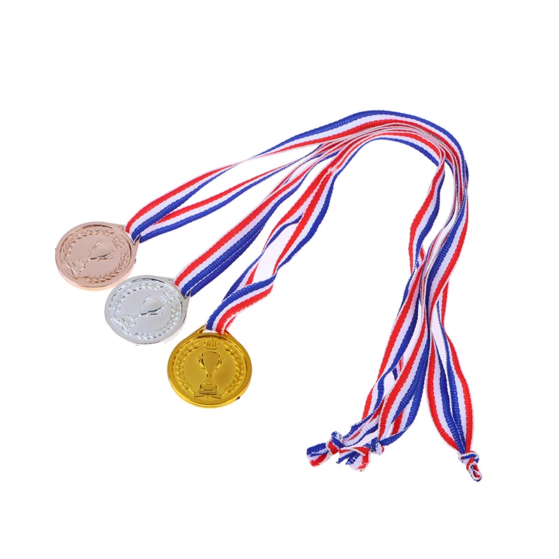 【W】Medalla de premio de oro, plata y bronce, premios para competición de fútbol, ​​medalla de premio para regalo de recuerdo, deportes al aire libre, juguetes para niños