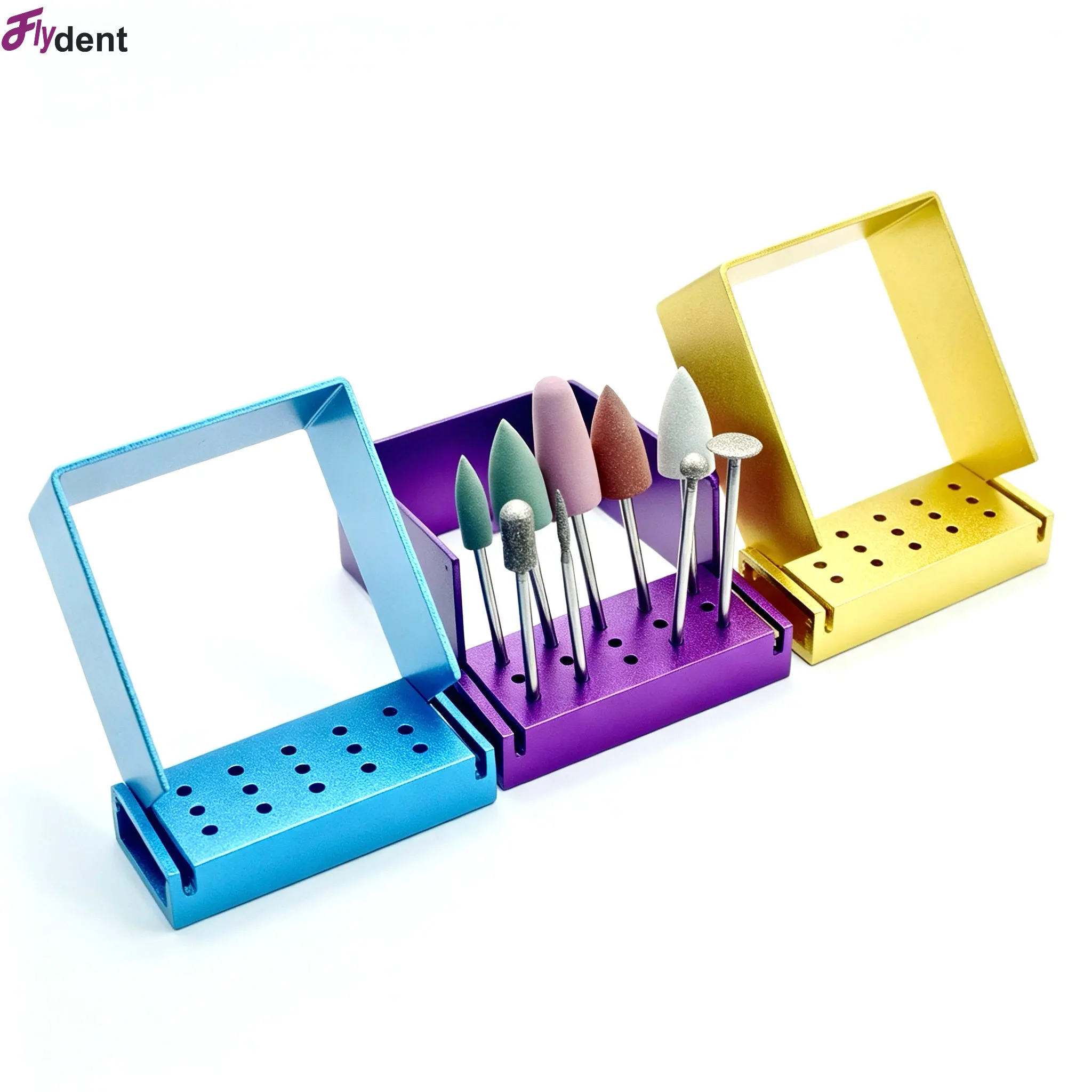 Dental Instrument 15holes Autoclave Disinfection Box For Dental Low Speed Straight Handpiece Burs Polisher  Dentist Tool