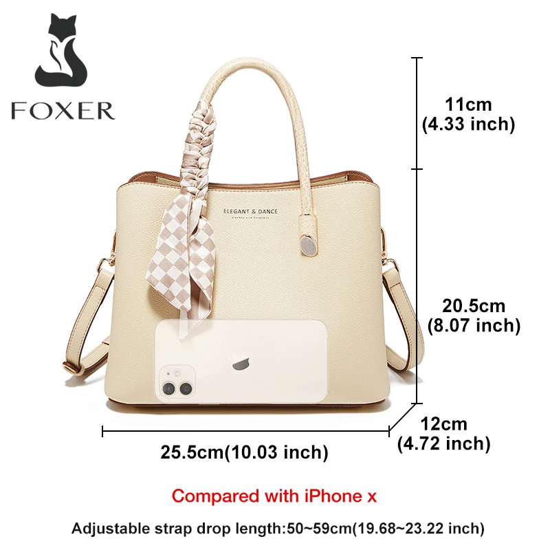 Imagem -05 - Bolsa de Couro com Ombro Foxer para Mulheres Bolsa Tiracolo Feminina Elegante Senhora Escritório Bolsa Casual Média Marca de Alta Qualidade