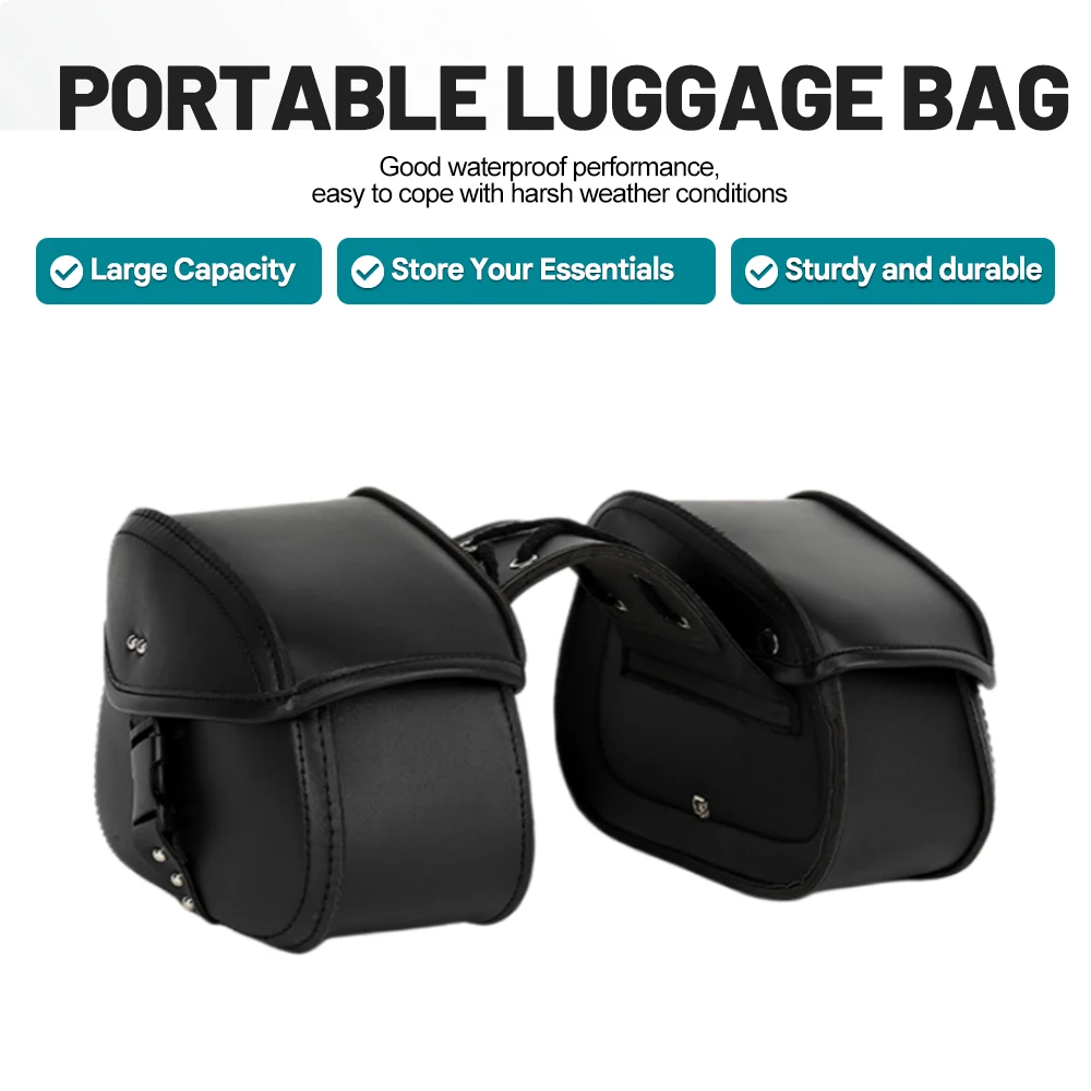 Retro Universal Waterproof Motorcycle Side Saddle Pannier Bag Modified Moto Hanging Storage Bag Moto Trip Equipment