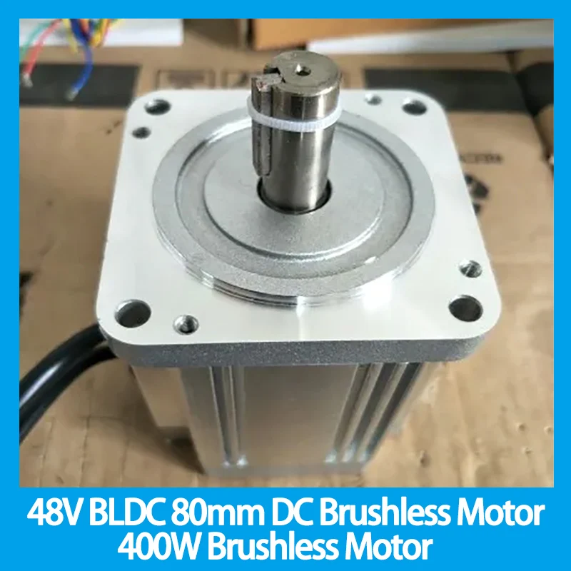 

48V BLDC 80mm DC Brushless Motor 400W Brushless Motor 4500 rpm High Speed Brushless Motor 80BL100S40-445