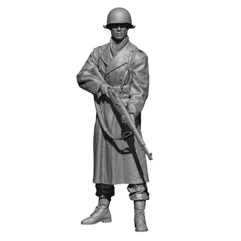 1/16 WWII US ปืนไรเฟิล, เรซิ่นรุ่นรูปทหาร, WW2 ทหารธีม, ประกอบและ unทาสีชุด