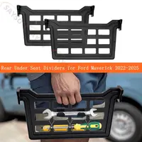 Separadores traseros debajo del asiento para accesorios Ford Maverick 2022-2025, accesorios organizadores de divisores de espacio de almacenamiento debajo del asiento trasero (2