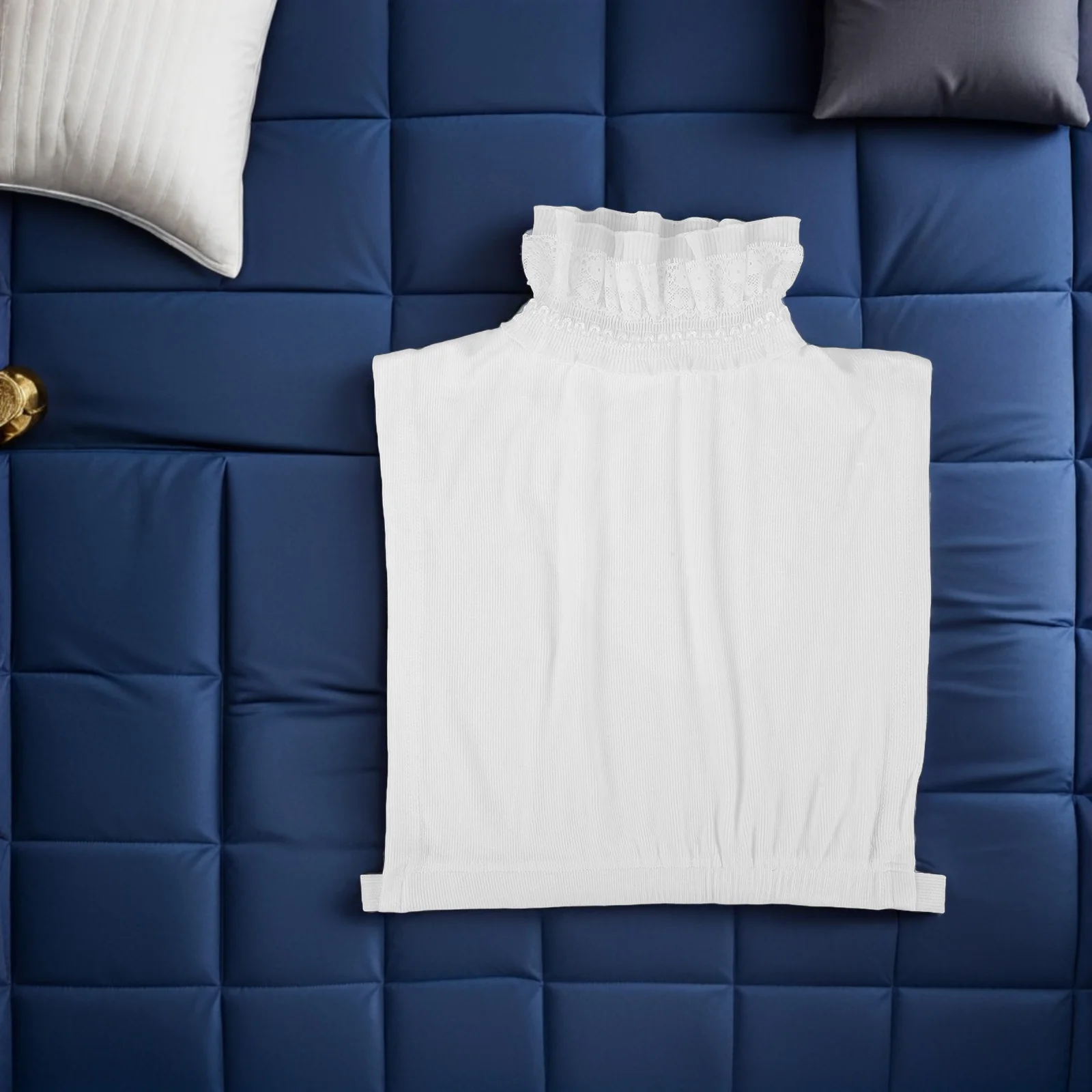 

Lace Fake Collar Set Women Black White Detachable Neck Accessory Shirt Decoration Elegant Style Office Party Trending Fashion