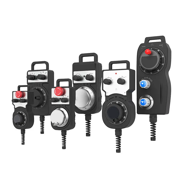 CNC Controller Machine Tool Manual Pulse Generator Encoder Handheld motion control system, emergency stop electronic handwheel