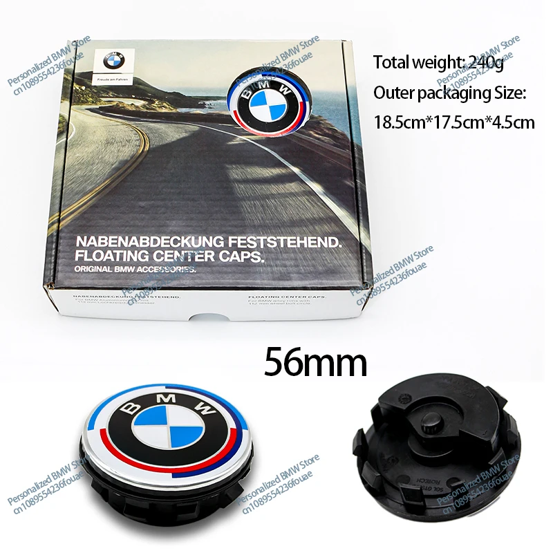 

4pcs 56mm Floating Wheel Center Caps for BMW G11 G12 G30 G31 G32 G38 G01 G08 G02 G05 F45 F46 F52 F48 F49 F39 Auto Accessories