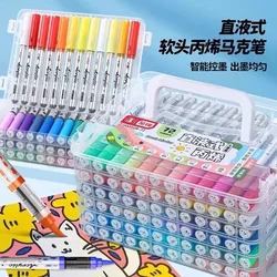 84/72/1 PCS Colors Marker Acrylic Graffiti Waterproof Sketch Oily Alcohol Based Pens Stationery School Office Art Supplies
