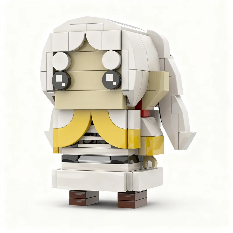 154pcs MOC Frieren BrickHeadz Beyond Journey s End Model Building Blocks Christmas Gift Architecture Toy Assemble Idea Art Craft