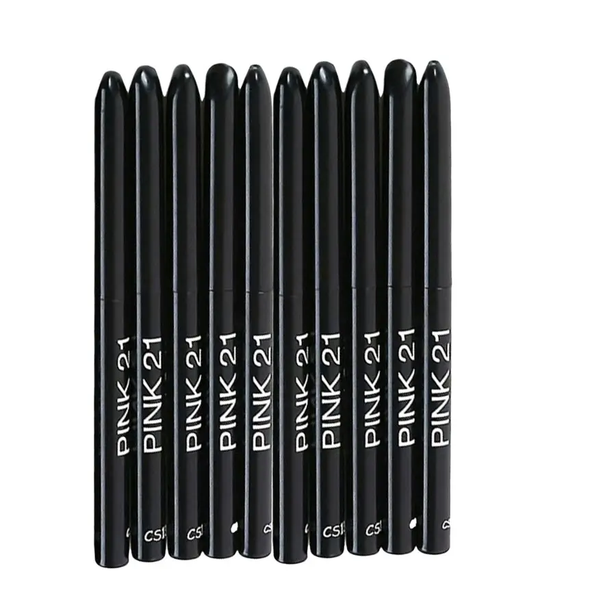 10Pcs Long-Lasting Black Eyeliner Pencils -Waterproof, Sweatproof and Smudge-Proof with Easy Twist  Eyeliner Pencils