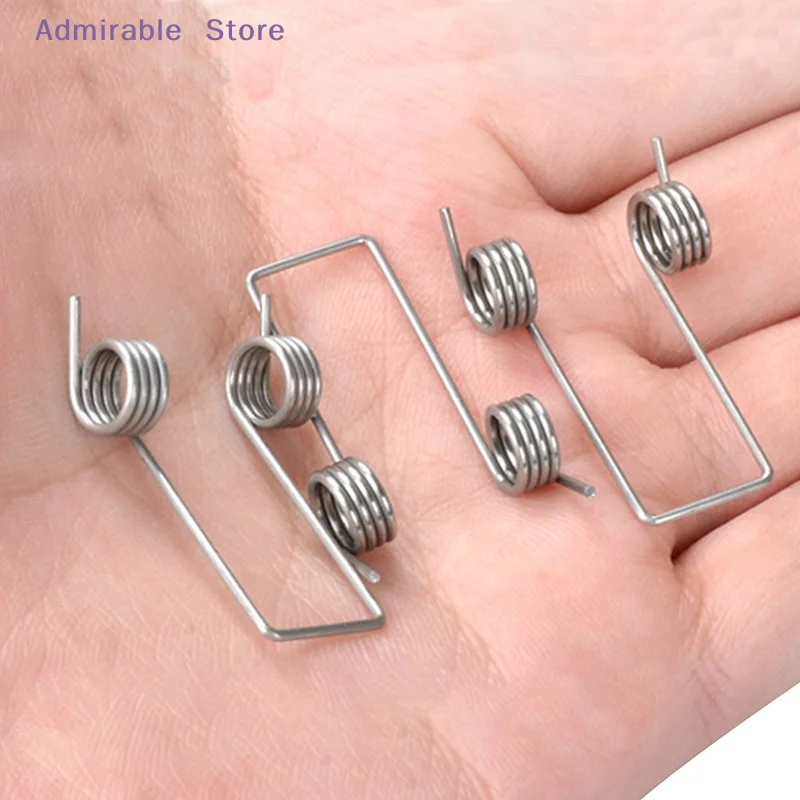 wGarbage Can Adjustable Compress 1mm Double Torsion Spring Hand-operated Flip-top Storage Bucket Accessory