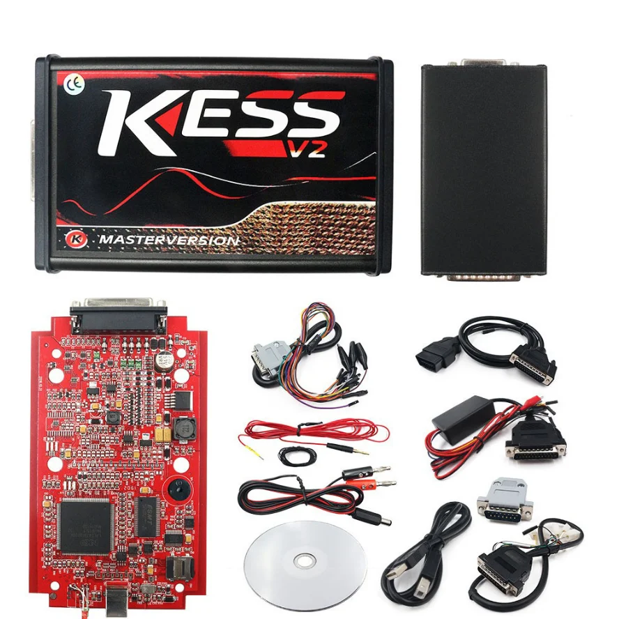 

Highest quality EU Red V2.8 KESS V2 V5.017 ECU Programming Device No Token Limited ECU Chip Tuning Tool With Plastic Toolbox