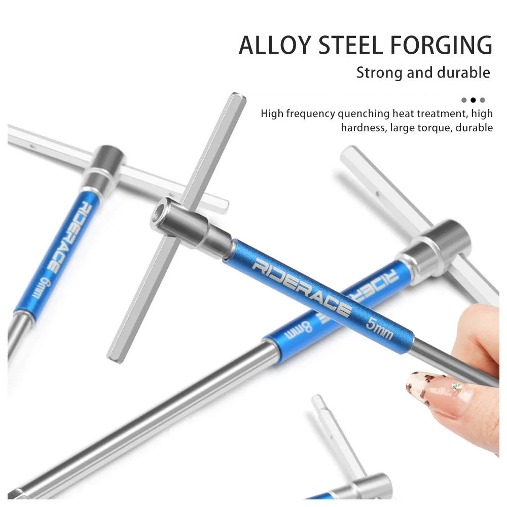 Bicycle Allen Hex Key Wrench Hand Bike Repair Tools Handle 2/2.5/3/4/5/6/8/10mm CRV Steel Inner Hexagon Spanner For Bike New