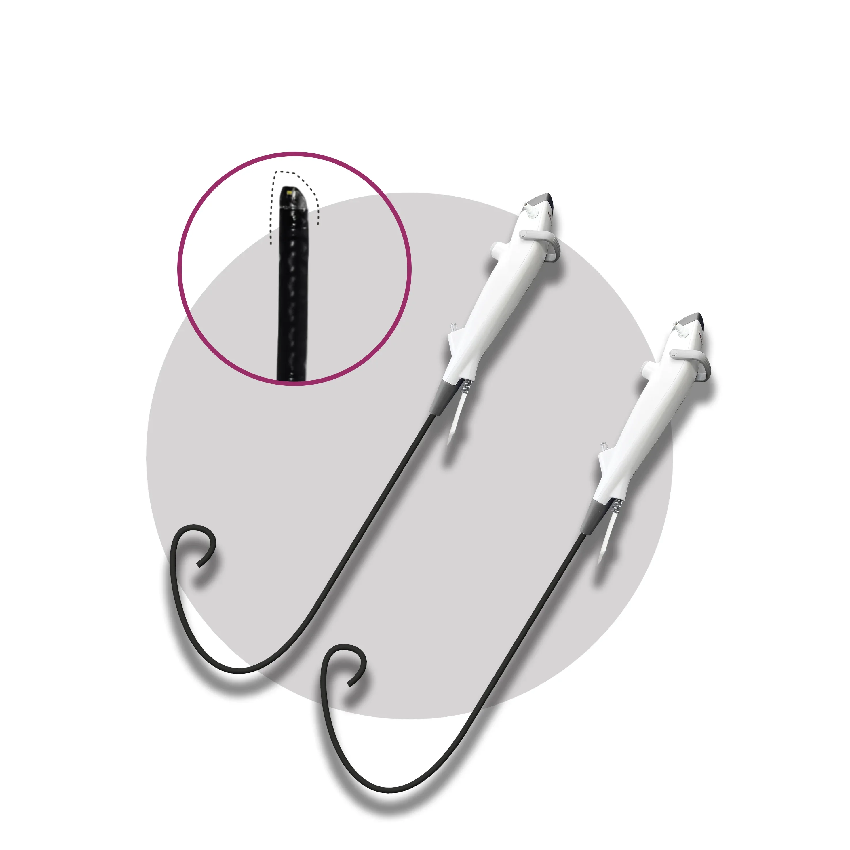 

Endoso Hospital HD Image Shark Head Like 2.4mm Cystoscope Disposable USB Port Flexible Choledochoscope for Surgery