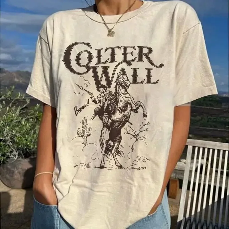 New Colter Wall Music Tour White S To 4Xl T Shirt 1Side