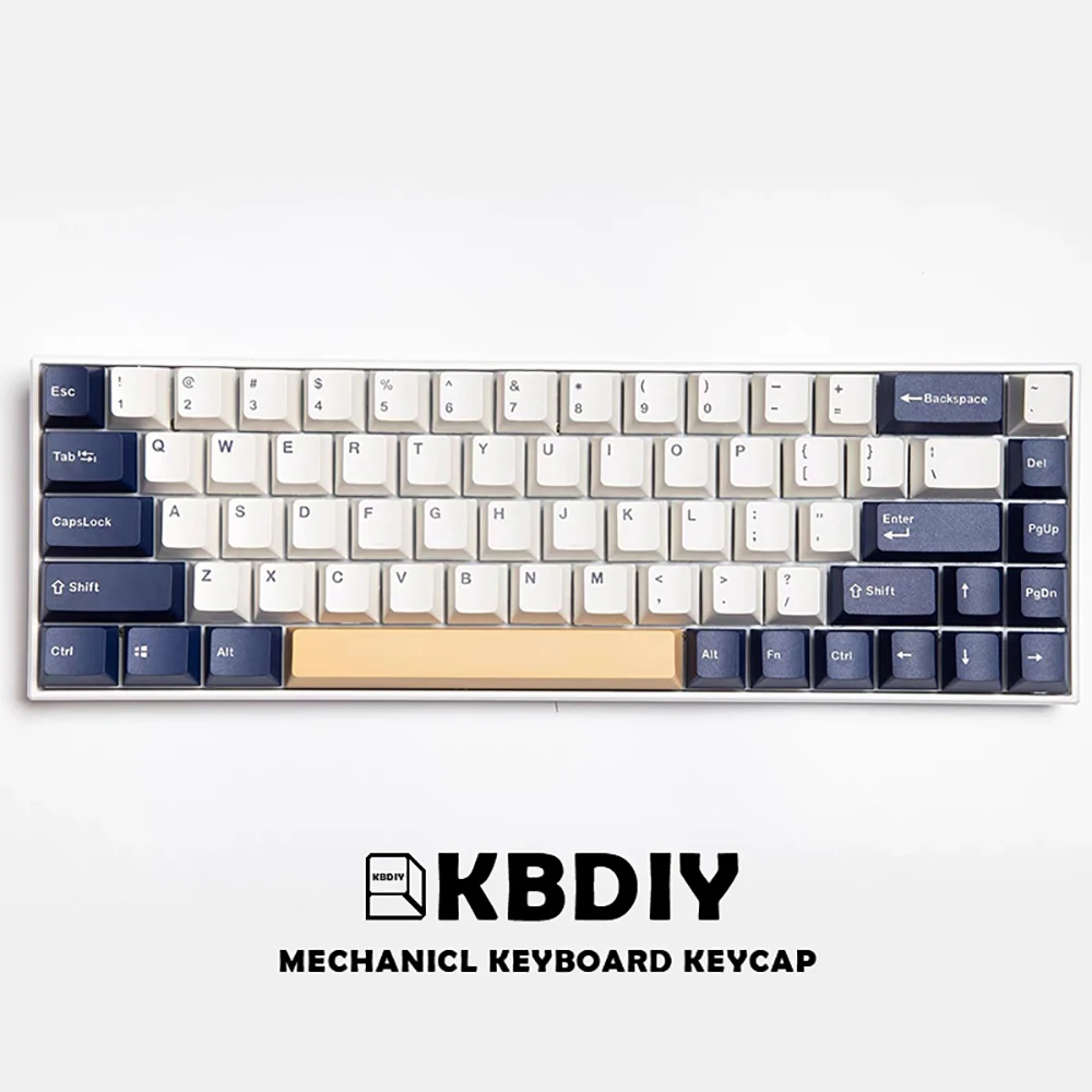 KBDiy GMK Rudy Clone Keycap OEM Profile PBT Keycaps Black Gray 135 Key Caps Set for Mechanical Gaming Keyboard MX Switch Custom