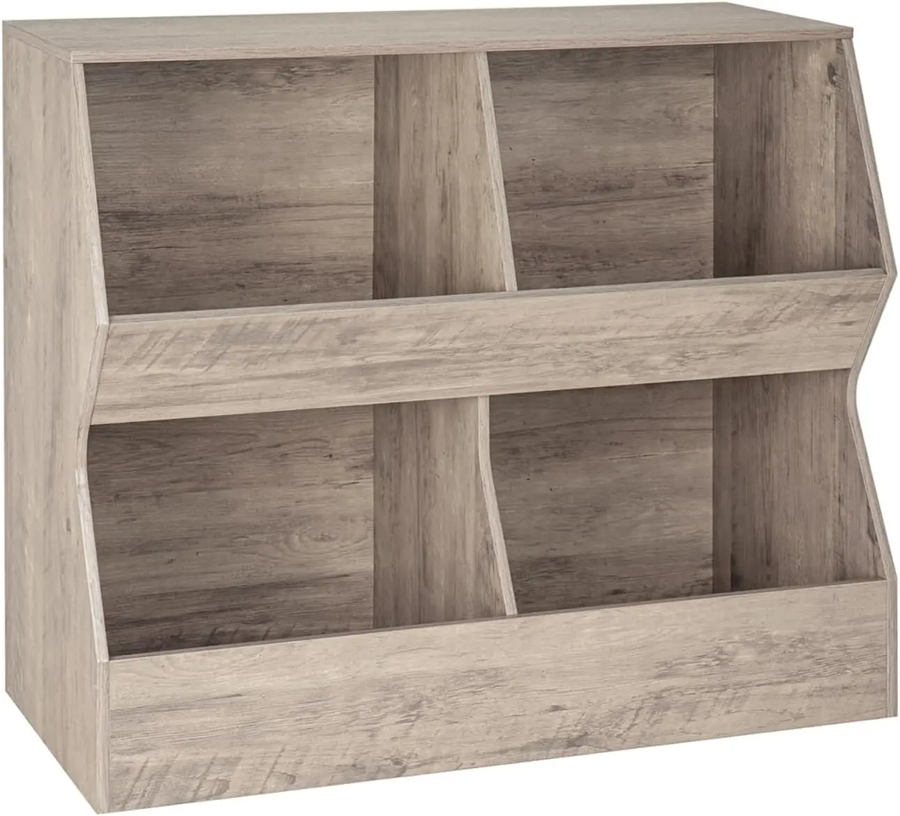 Perchero independiente con 14 ganchos, base de madera natural y altura ajustable para un fácil montaje