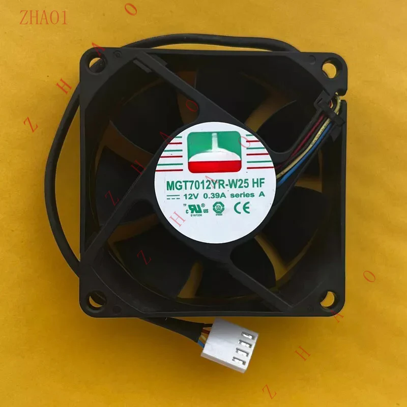 Z  for   MAGIC MGT7012YR-W25 HF DC12V 0.39A 7025 7CM 4-Wire PWM Cooling Fan