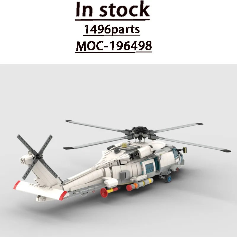 Hot New MOC-196498 Classic City Aerial Rotating Fighter Building Block Model, 1496 Parts, Adult Birthday Custom Toy Gift