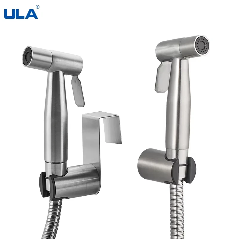 

ULA Смеситель для биде из нержавеющей стали Ручной распылитель для биде Смеситель для унитаза Смеситель для биде Насадка для душа Самоочищающаяся