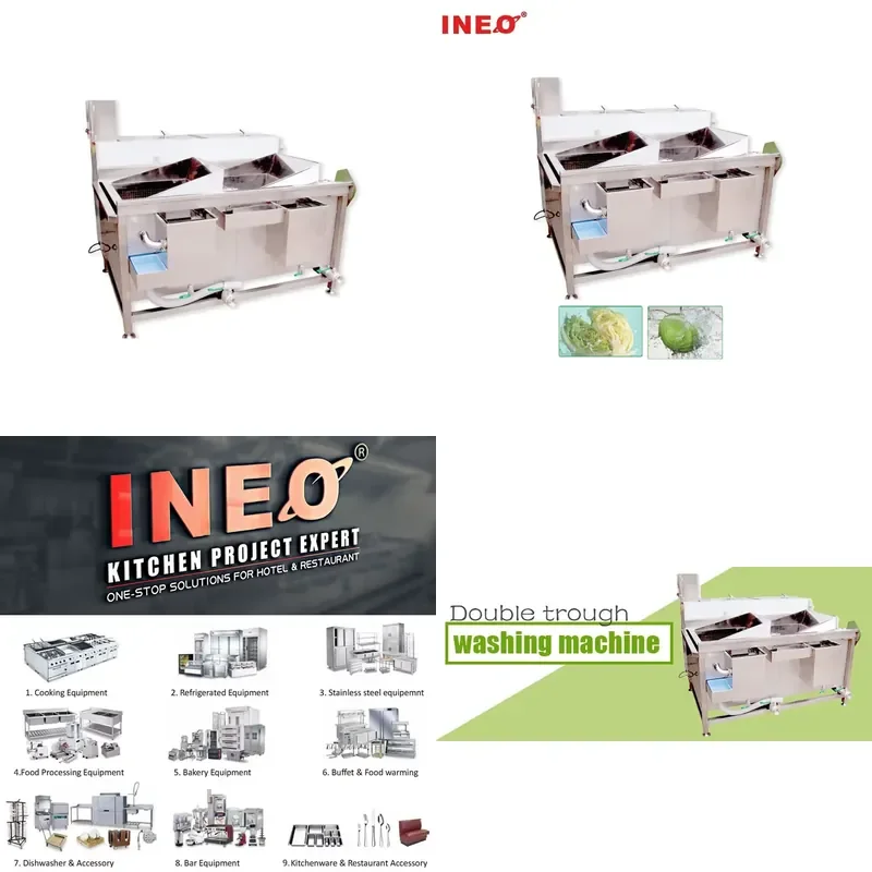 Commercial Leaf Vegetable Washing Machine High Efficiency Restaurant Engine Provided Wash Fruit 380V for Commercial Vegetable