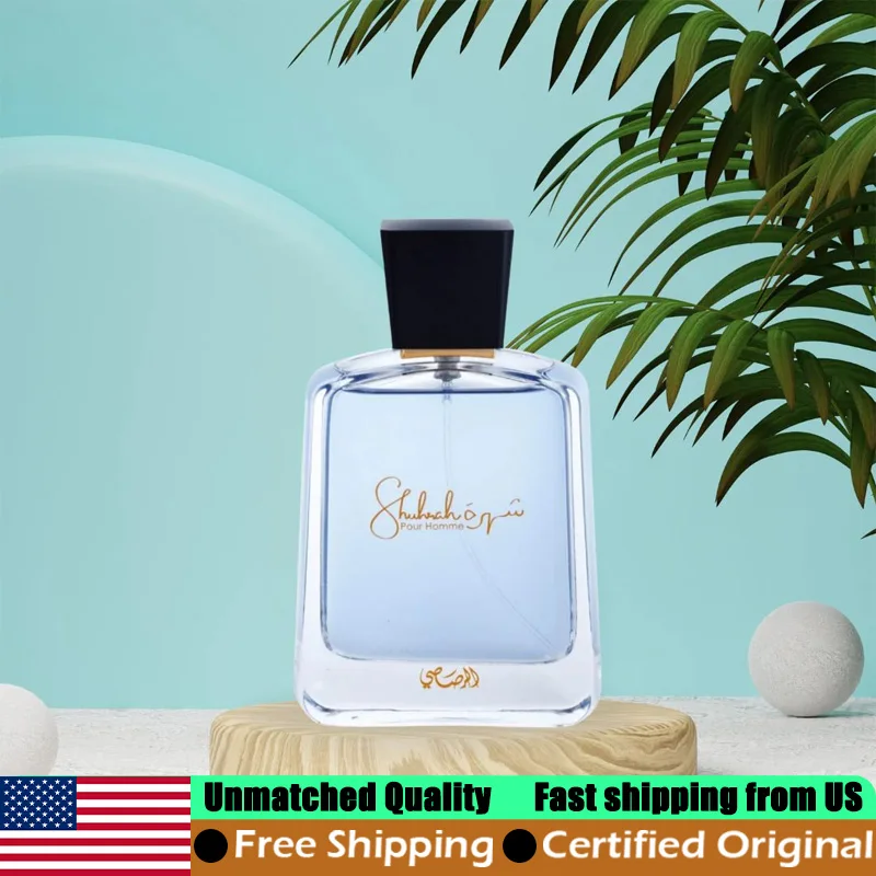 

Rasasi Shuhrah for Men Eau de Parfum Spray 3.4 Ounce Natural Long-Lasting Woody Aromatic Premium Arabian Perfumes Cologne 100 ML