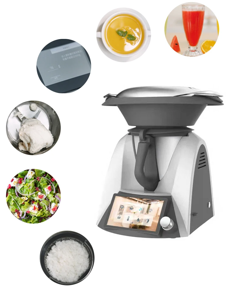 Multifunctional Kitchen Robot / Stainless Steel / WLAN / 12 Speeds / 37°C - 160°C / Programmable / Pre-Installed Recipes / Mixer