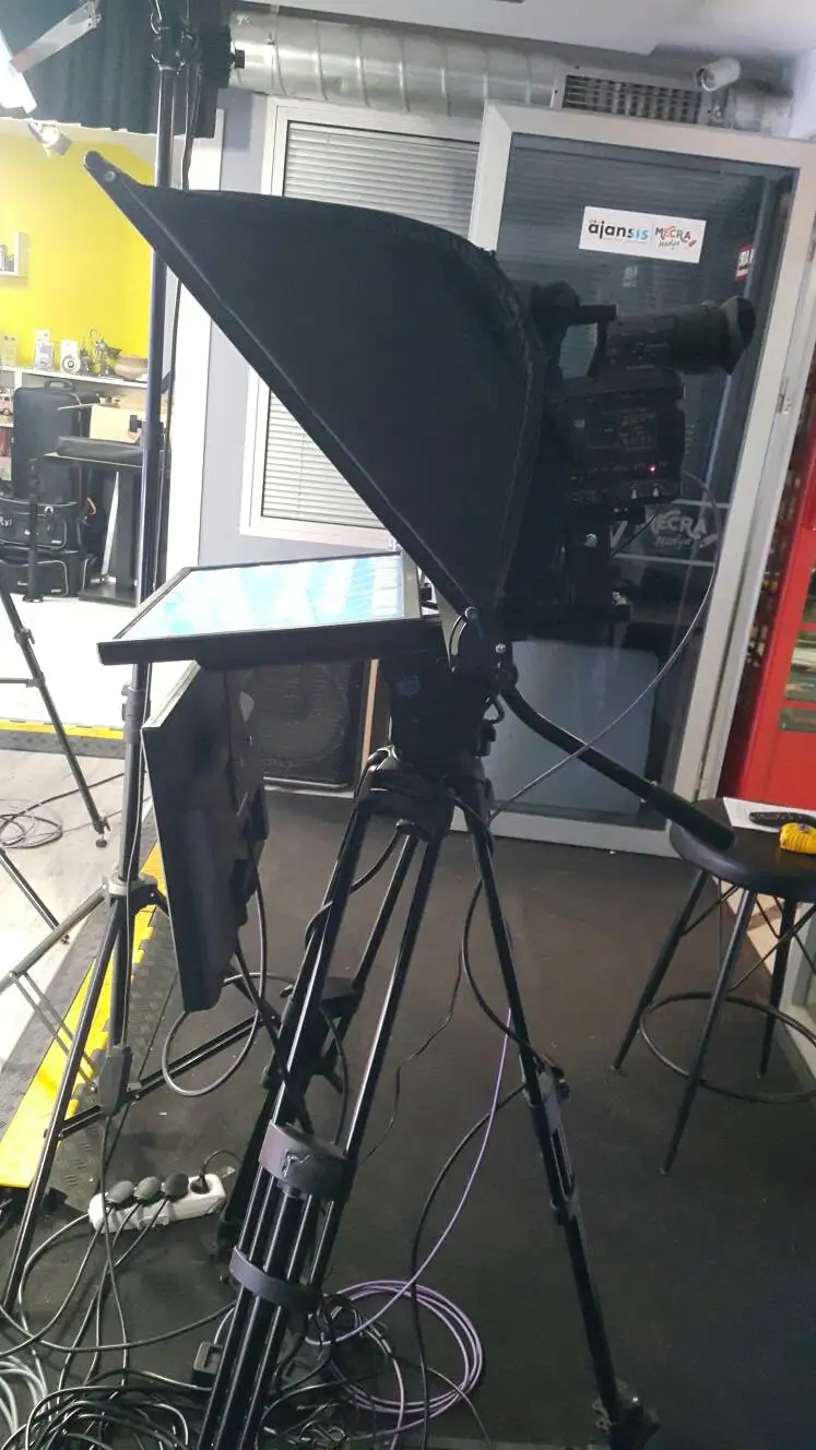 Simar 20 "Polegada profissional auto-invertendo monitor sem fio controlador de transmissão prompter estúdio teleprompter para tv