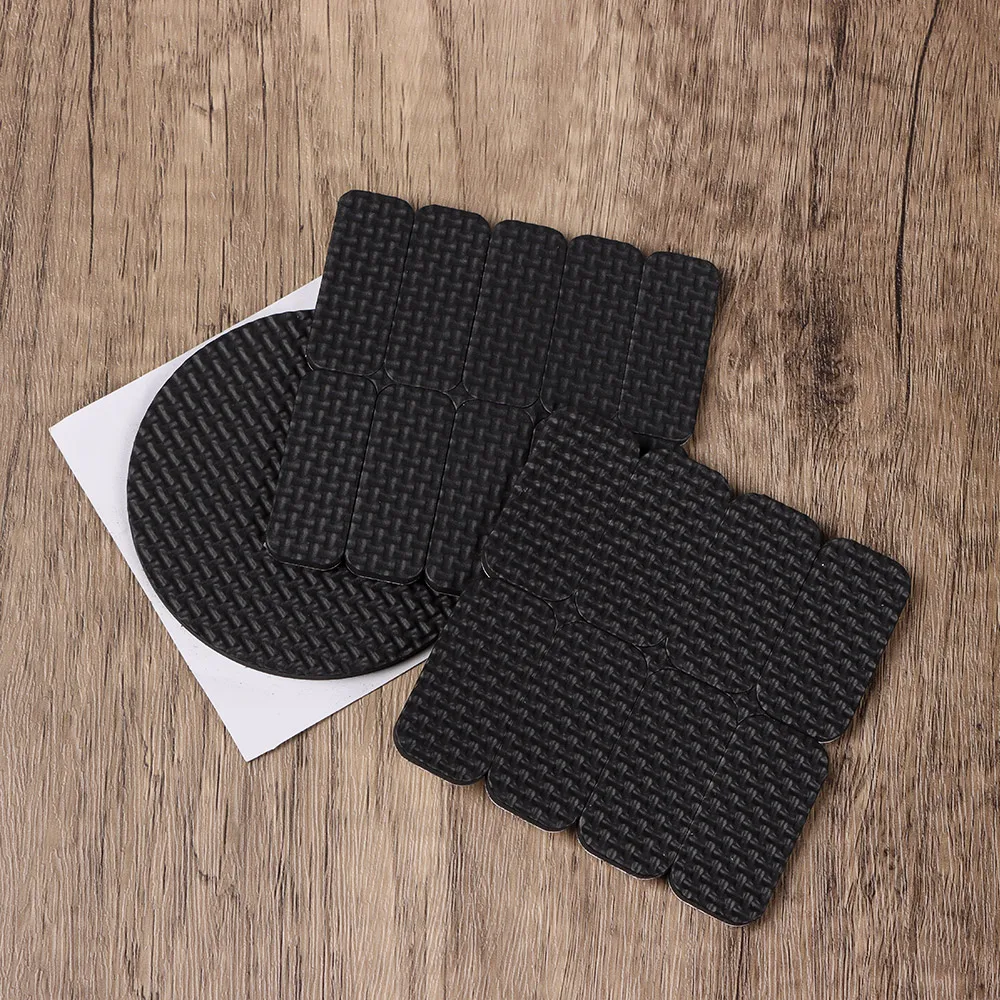 1/2/4/6/8/9/10Pcs Rubber Pads For Chair Legs Anti Slip Mat Bumper Damper Mute Square Self Adhesive Table Feet Floor Protector image 5