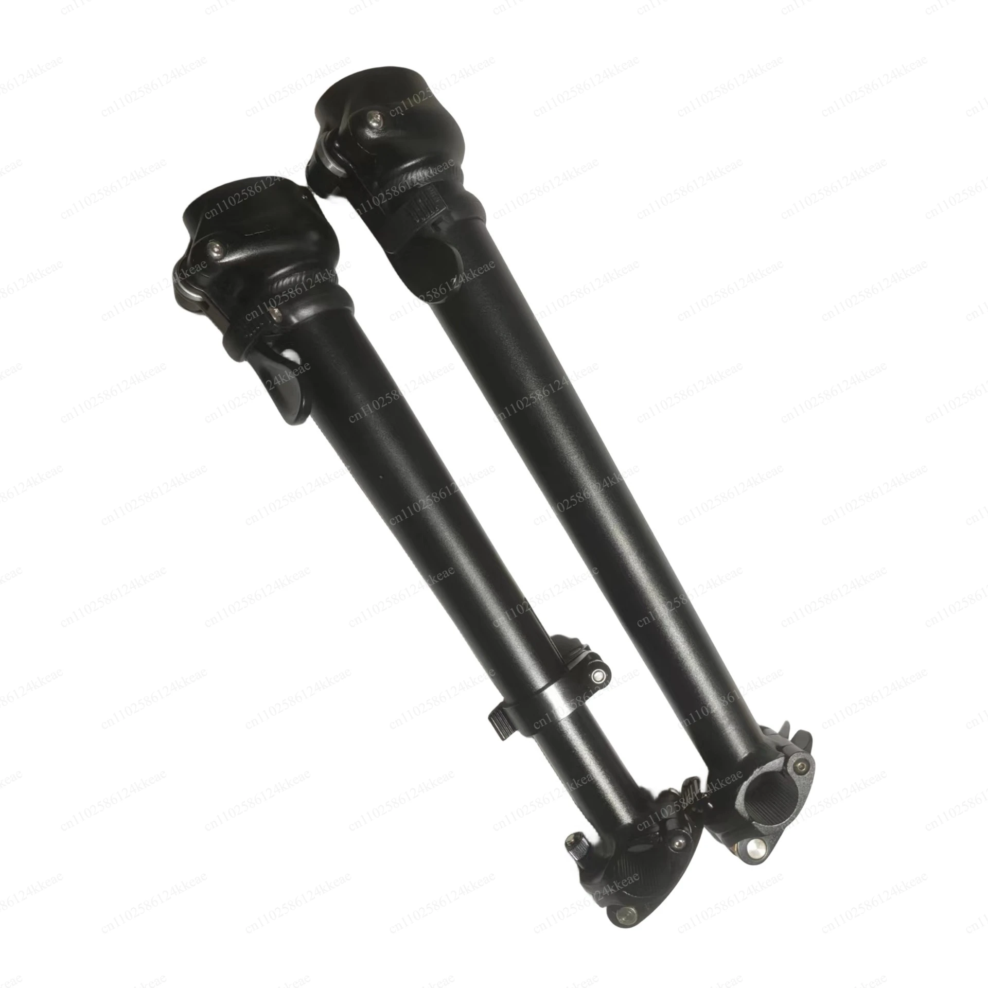 Folding bicycle handle vertical aluminum alloy single section, solid, double section