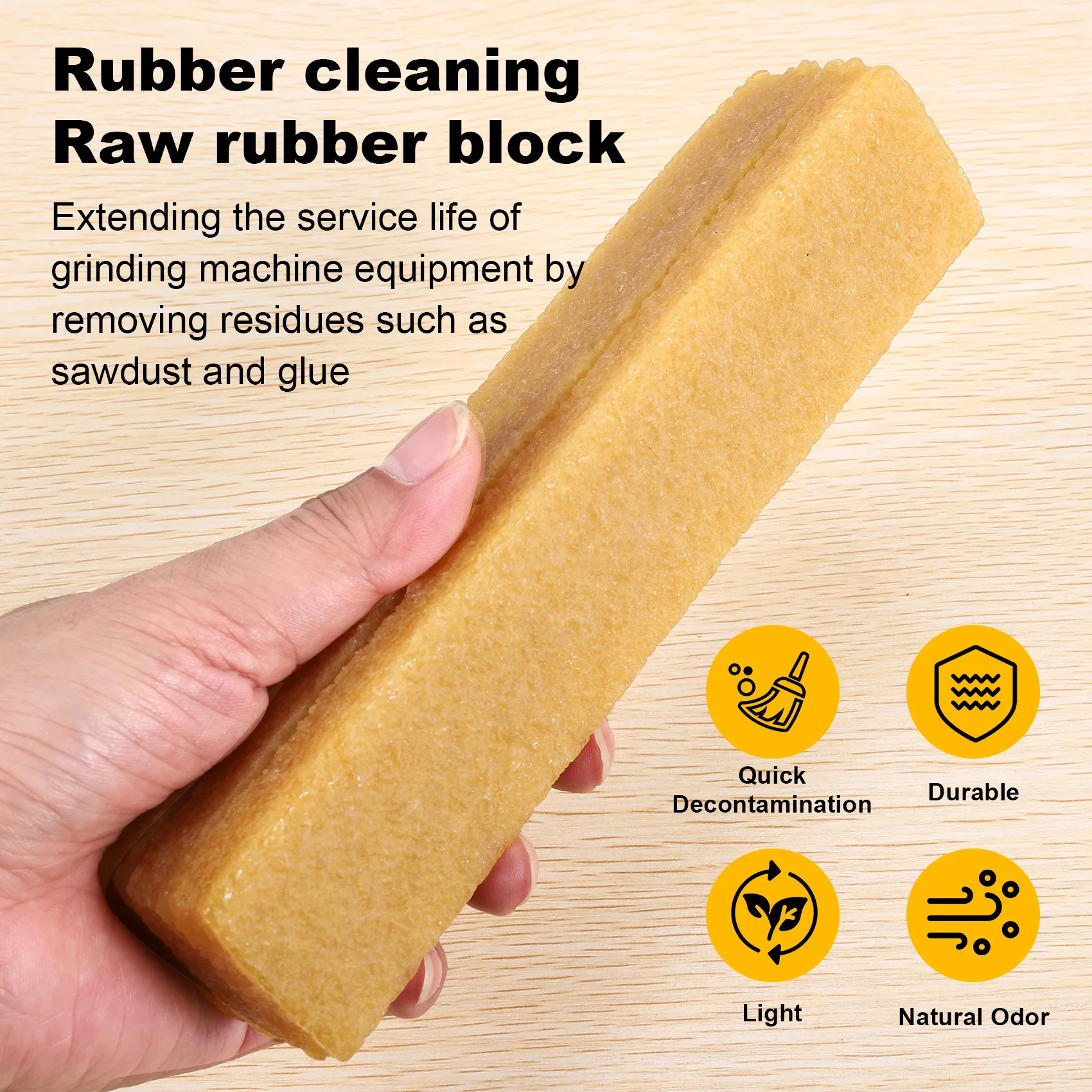 Colla per pulizia abrasiva Stick Sanding Belt Band Drum Cleaner 40 x200mm gomma per la pulizia della carta vetrata per levigatrice a disco a nastro