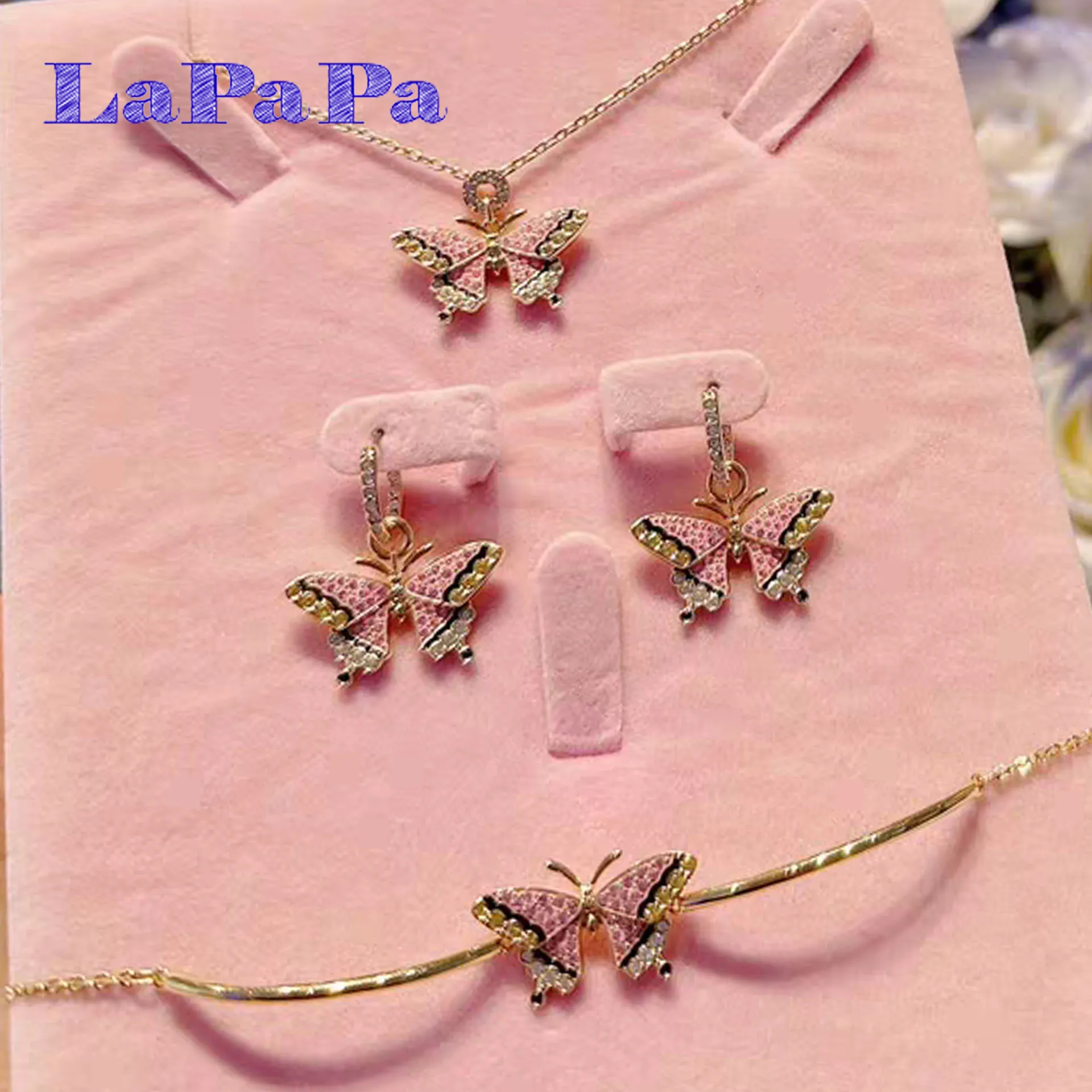 

2026 Новый тренд, роскошное ожерелье с насекомыми, серьги, браслет, 2025 оригинальный комплект ювелирных украшений, очаровательный для женщин, романтический подарок