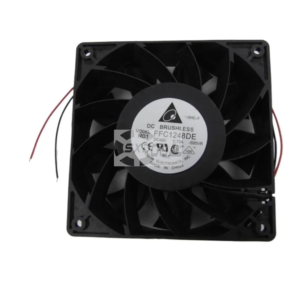 

120mm 48V Case Fan for Delta FFC1248DE 120x120x38mm Large Air Volume Axial Fan, 170.92CFM, 56.5dBA, 36W