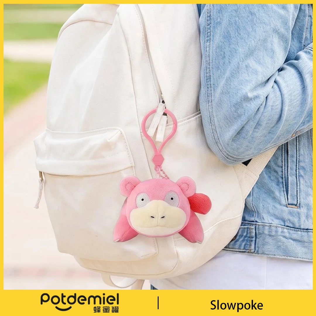 Potdemiel Pokemon Slowpoke Plush Keychain Soft Toy Handbag Pendant Anime Backpack Ornament Men Women Fans Kids Gift Collectible view 5