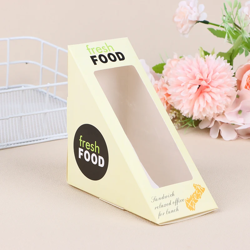 20Pcs Sandwich Packaging Box Toast Baking Pastry Packaging Sandwich Wrapping Paper Boxes Paper Pastries Bread Container