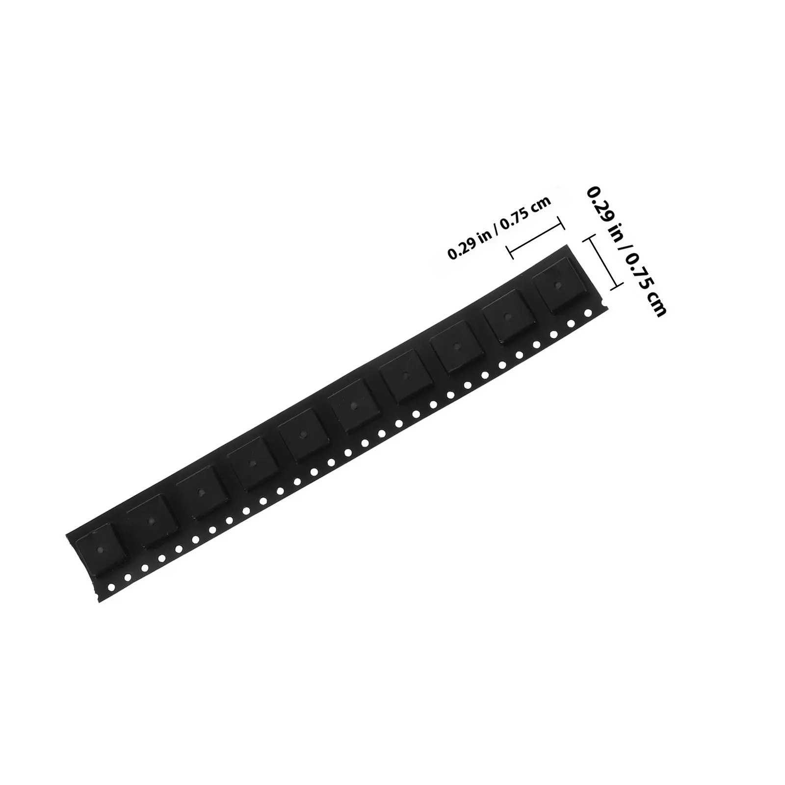 10Pcs Passive Piezo Buzzer 16 Ohm Microprocessor Responsive Electronic Alarm Buzzer for Home Vehicle Equipment Smd-7525