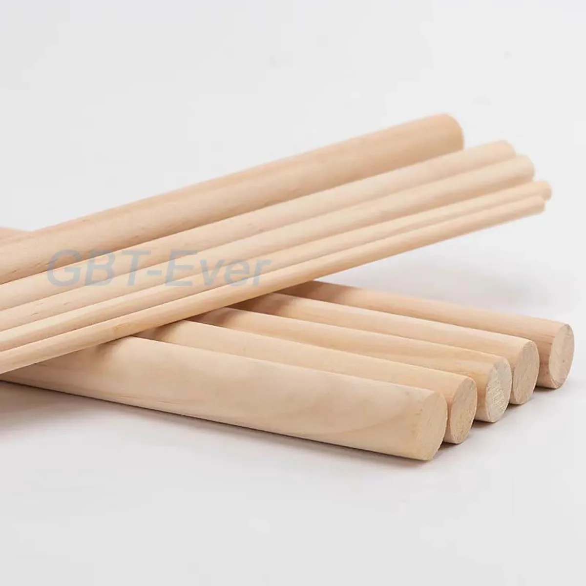 1-6Pcs Pine Solid Wooden Rods Dia 4/5/6/8/10/12/15/18/20mm Long 500mm Round Wooden Stick DIY Architectural Modeling Materials