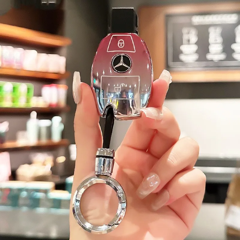 حافظة مفاتيح السيارة من البولي يوريثان غطاء شل أصحاب اكسسوارات لمرسيدس بنز ABC E Class GLS AMG GLA GLK W205 W212 GLC CLS CLA W204 W463 #3